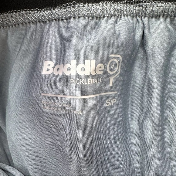 Baddle Women's 3 Inch Inseam Split Pickleball Short Black- Small Inner Brief - Picture 5 of 8